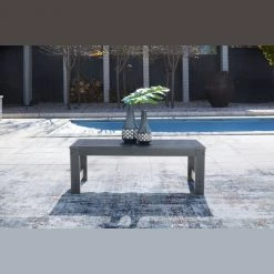 Ashley Furniture Amora - Charcoal Gray - Rectangular Cocktail Table Tables