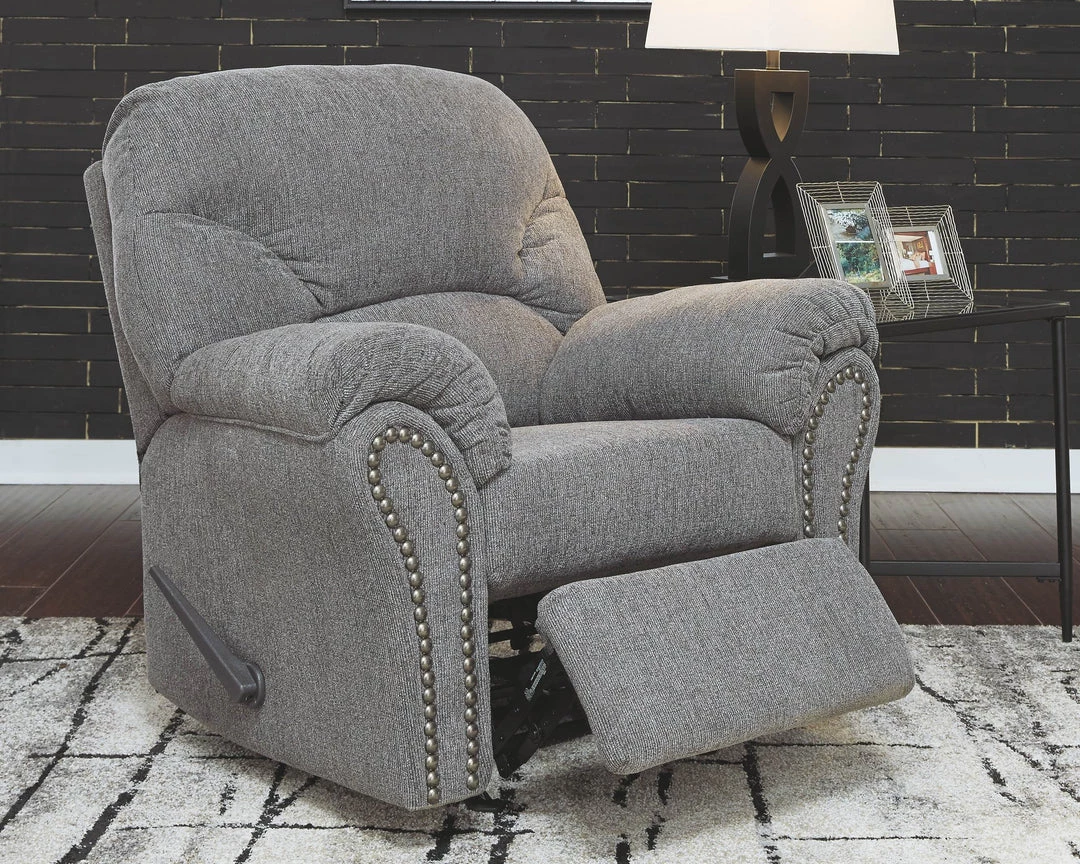 Ashley Furniture Allmaxx - Pewter - Rocker Recliner 9 Ashley Furniture Allmaxx - Pewter - Rocker Recliner