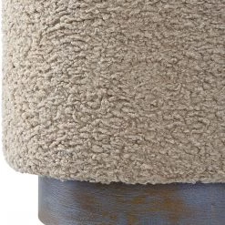 Uttermost Avila Latte Round Ottoman