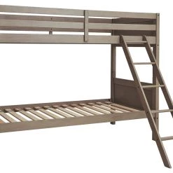 Ashley Furniture Lettner - Light Gray - Twin/twin Bunk Bed W/ladder Beds
