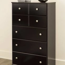 Signature Design By Ashley® Bedroom Sets Mirlotown - Almost Black - Dresser, Mirror, Chest, King Poster Bed, 2 Nightstands 13 Signature Design By Ashley® Bedroom Sets Mirlotown - Almost Black - Dresser, Mirror, Chest, King Poster Bed, 2 Nightstands