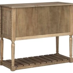 Ashley Furniture Lennick - Antique Brown - Accent Cabinet