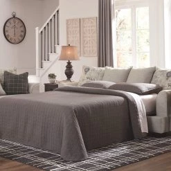 Ashley Furniture Velletri - Pewter - Queen Sofa Sleeper Sofas