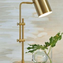 Ashley Furniture Baronvale - Brass Finish - Metal Desk Lamp (1/cn)