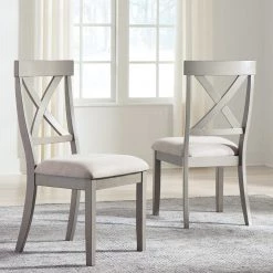 Ashley Furniture Parellen - Gray - Dining Uph Side Chair (2/cn) 12 Ashley Furniture Parellen - Gray - Dining Uph Side Chair (2/cn)