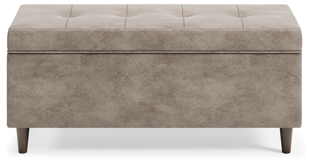 Ashley Furniture Becklow - Beige - Storage Bench 5 Ashley Furniture Becklow - Beige - Storage Bench
