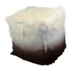Moe's Home Collection Goat Fur Pouf Cappuccino Ombre Accessories