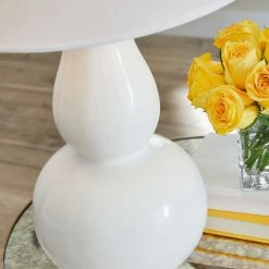 Ashley Furniture Zellrock - White - Ceramic Table Lamp (1/cn)