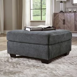Ashley® Ambrielle - Gunmetal - Oversized Accent Ottoman
