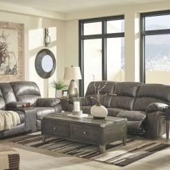 Ashley Furniture Dunwell - Double Stuffed Armrests - Power Reclining Loveseats