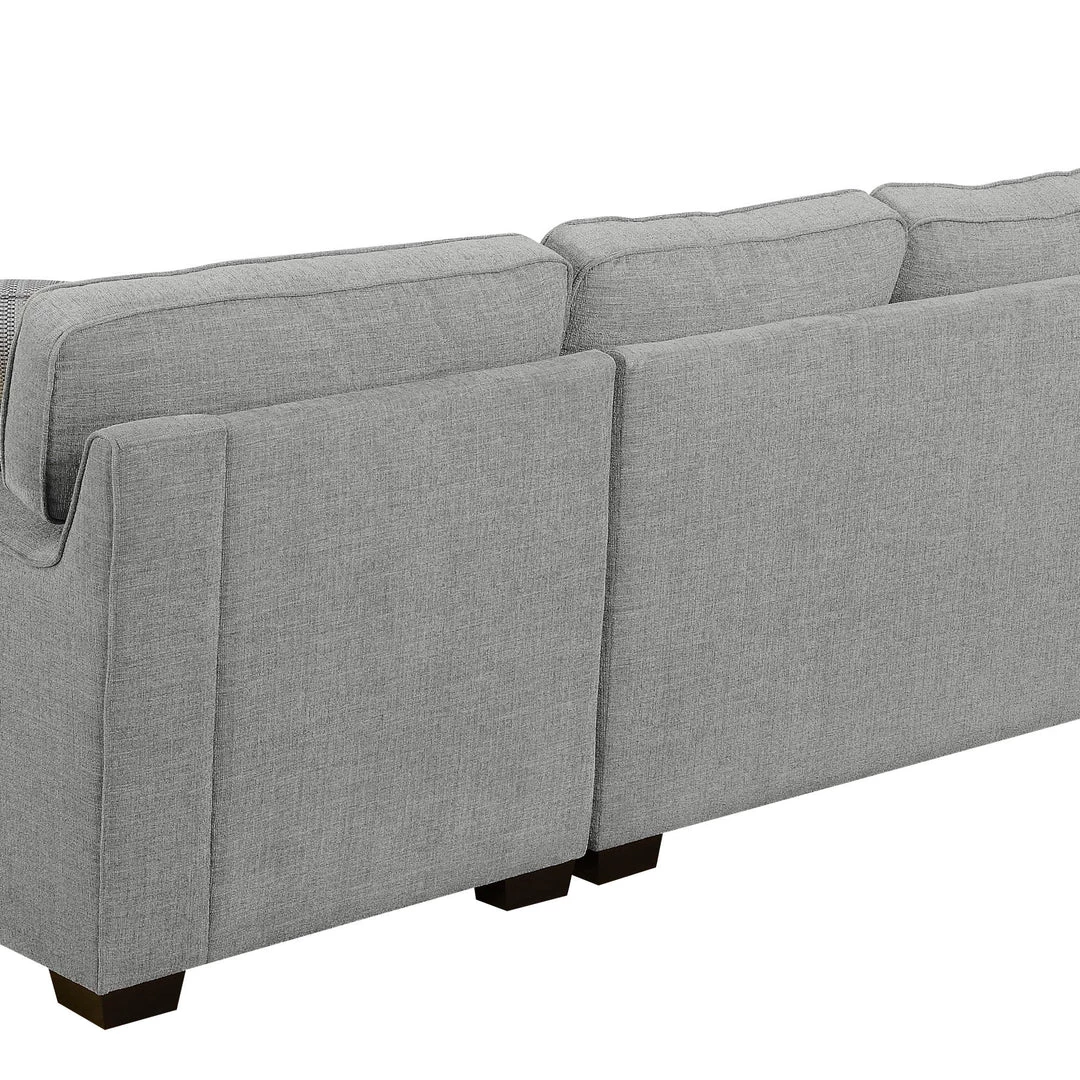 Emerald Home Sectionals Analiese Sectional, Linen Gray 9 Emerald Home Sectionals Analiese Sectional, Linen Gray