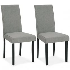 Ashley Furniture Kimonte - Dark Gray - Dining Uph Side Chair (2/cn)