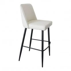 Moe's Home Collection Stools Emelia Barstool Ivory