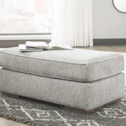 Benchcraft® Mercado - Pewter - Ottoman Ottomans