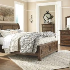 Signature Design By Ashley® Bedroom Sets Flynnter - Ultimate Best In Class Dresser, Mirror, Sleigh Bed With 2 Storage Drawers
