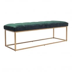 Moe's Home Collection Katie Bench Dark Green Benches