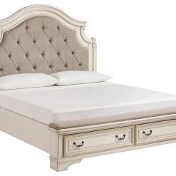 Signature Design By Ashley® Realyn - Chipped Best In Class - Upholstered Bed