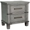 Signature Design By Ashley® Russelyn - Gray - Two Drawer Night Stand