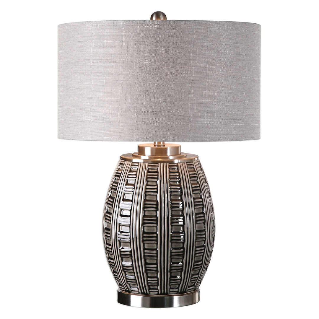 Accessories Uttermost Aura Ash Black Glaze Lamp 3 Accessories Uttermost Aura Ash Black Glaze Lamp