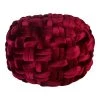 Moe's Home Collection Pj Velvet Pouf Wine 1 Moe's Home Collection Pj Velvet Pouf Wine