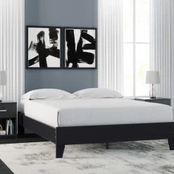 Ashley Furniture Flannia - Gray - Platform Bed Beds 56 Ashley Furniture Flannia - Gray - Platform Bed Beds