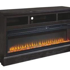 Ashley Furniture Entertainment - Black - Wide Fireplace Insert Fireplace Inserts