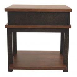 Ashley Furniture Stanah - Brown / Beige - Rectangular End Table Tables
