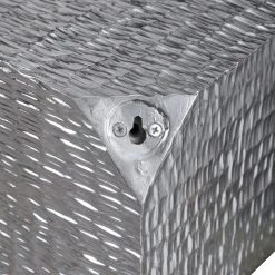 Accessories Uttermost Jessamine Silver Wall Cube