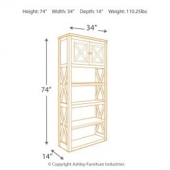 Ashley Furniture Tyler Creek - Relaxed - Bookcase Bookcases