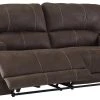Ashley Furniture Reclining Furniture Kitching - Java - 2 Seat Pwr Rec Sofa Adj Hdrest