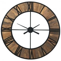 Ashley Furniture Byram - Natural/black - Wall Clock Accessories 9 Ashley Furniture Byram - Natural/black - Wall Clock Accessories