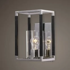 Uttermost Newburgh 1 Light Nickel Sconce