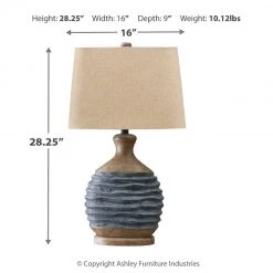 Ashley Furniture Medlin - Gray/beige - Paper Table Lamp (1/cn) Accessories 7 Ashley Furniture Medlin - Gray/beige - Paper Table Lamp (1/cn) Accessories