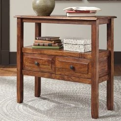 Ashley Furniture Tables Abbonto - Warm Brown - Accent Table