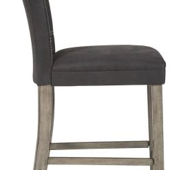 Ashley Furniture Dontally - Black / Gray - Upholstered Barstool (2/cn) Stools