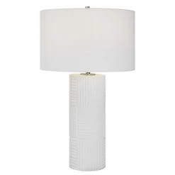 Uttermost Patchwork White Table Lamp
