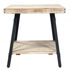 Emerald Home Tables Chandler End Table, Whitewash