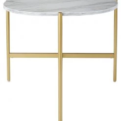 Ashley Furniture Tables Wynora - White/gold - Chair Side End Table