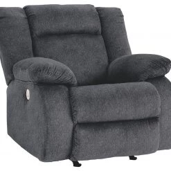 Ashley Furniture Burkner - Marine - Power Rocker Recliner Reclining Furniture