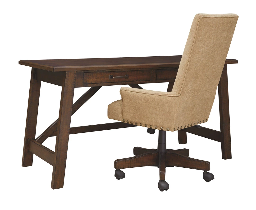 Ashley Furniture Baldridge - Rustic Brown - Home Office Large Leg Desk Desks 8 Ashley Furniture Baldridge - Rustic Brown - Home Office Large Leg Desk Desks
