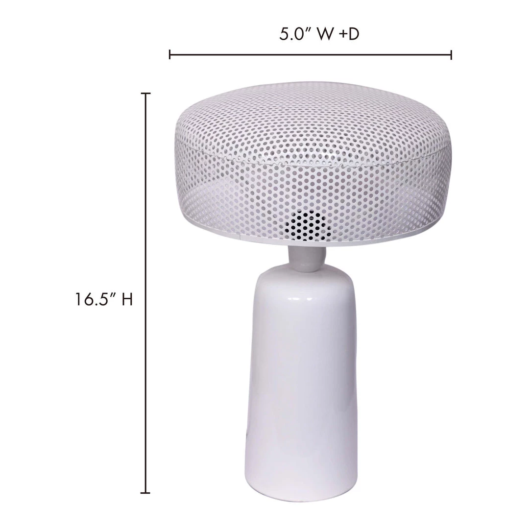 Moe's Home Collection Accessories Harlin Lamp White 5 Moe's Home Collection Accessories Harlin Lamp White