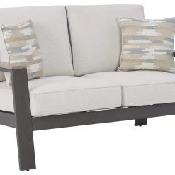 Signature Design By Ashley® Tropicava - Taupe/white - Loveseat W/cushion