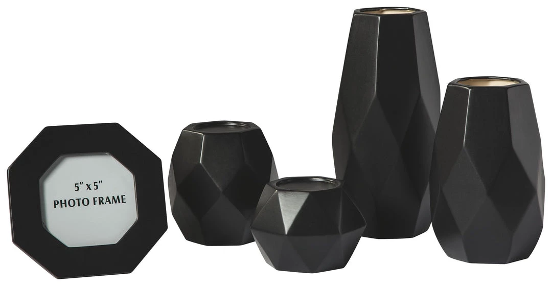Ashley Furniture Donatella - Black - Accessory Set (5/cn) 3 Ashley Furniture Donatella - Black - Accessory Set (5/cn)