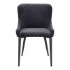 Moe's Home Collection Etta Dining Chair Dark Grey Chairs 2 Moe's Home Collection Etta Dining Chair Dark Grey Chairs