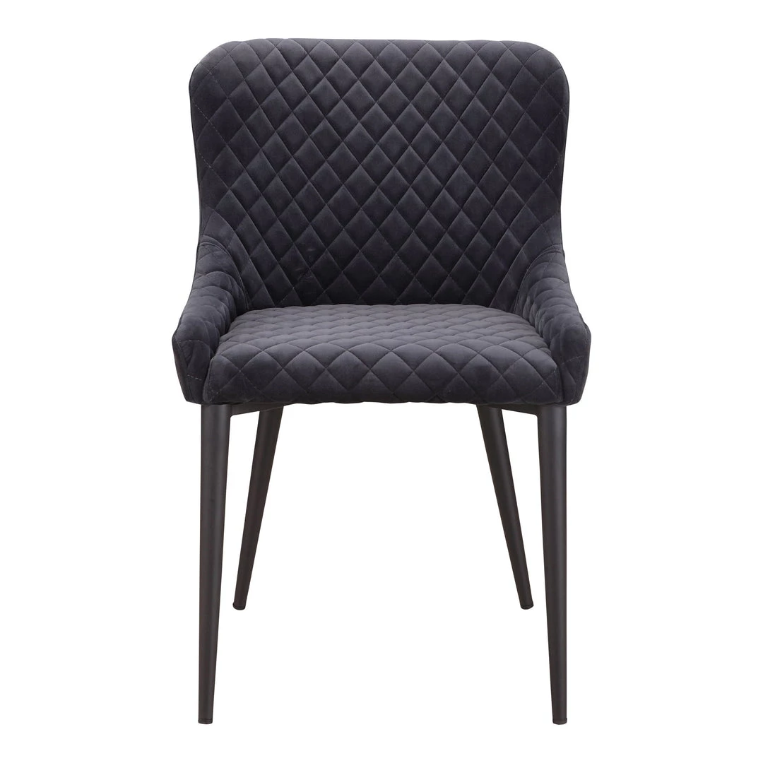 Moe's Home Collection Etta Dining Chair Dark Grey Chairs 3 Moe's Home Collection Etta Dining Chair Dark Grey Chairs