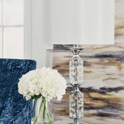 Ashley Furniture Laramae - Chrome Finish - Metal Table Lamp (1/cn)