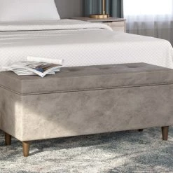 Ashley Furniture Becklow - Beige - Storage Bench 23 Ashley Furniture Becklow - Beige - Storage Bench