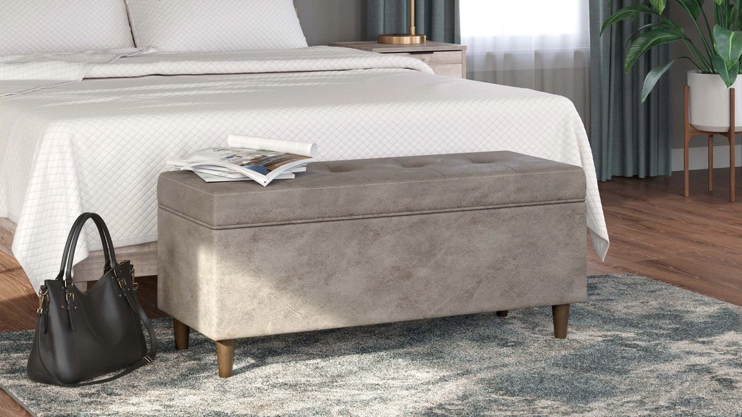 Ashley Furniture Becklow - Beige - Storage Bench 13 Ashley Furniture Becklow - Beige - Storage Bench