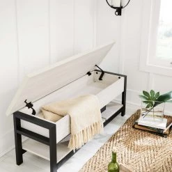 Signature Design By Ashley® Benches Rhyson - White - Storage Bench