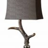 Accessories Uttermost Stag Horn Dark Shade Table Lamp
